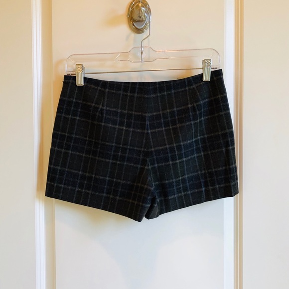 Theory Soft Wool Plaid Shorts - Picture 3 of 3